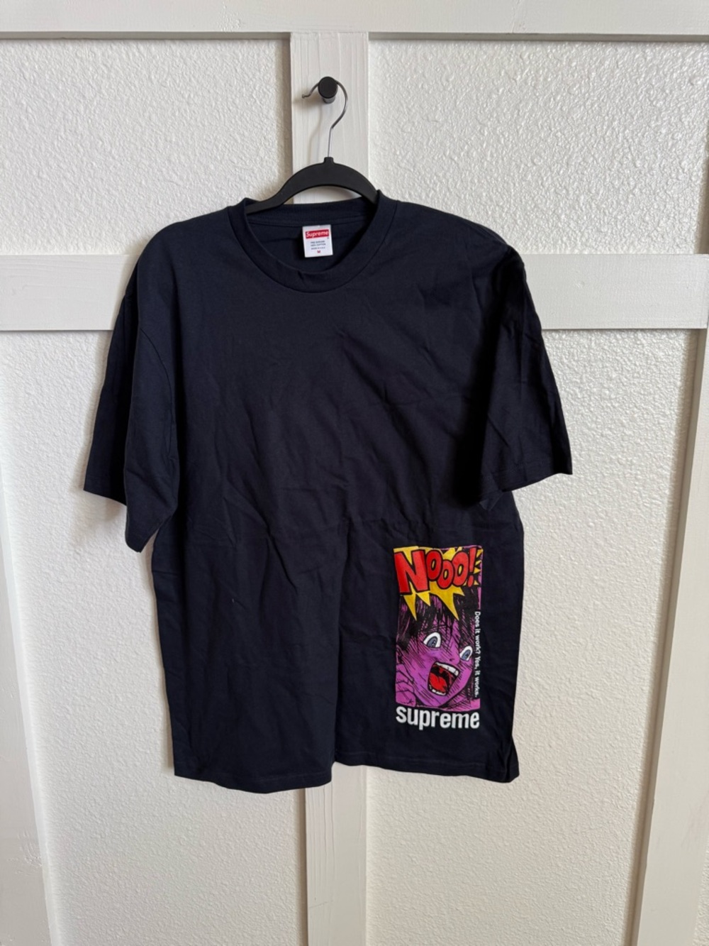 NWT Supreme Does it work Tee | Black | Size M
